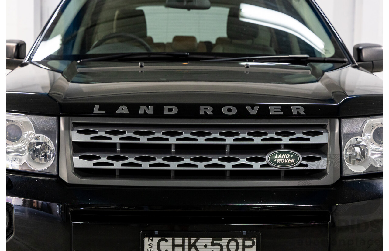 4/2012 Land Rover Freelander 2 XS (4x4) LF MY11 4d Wagon Sumatra Black Metallic Turbo Diesel 2.2L