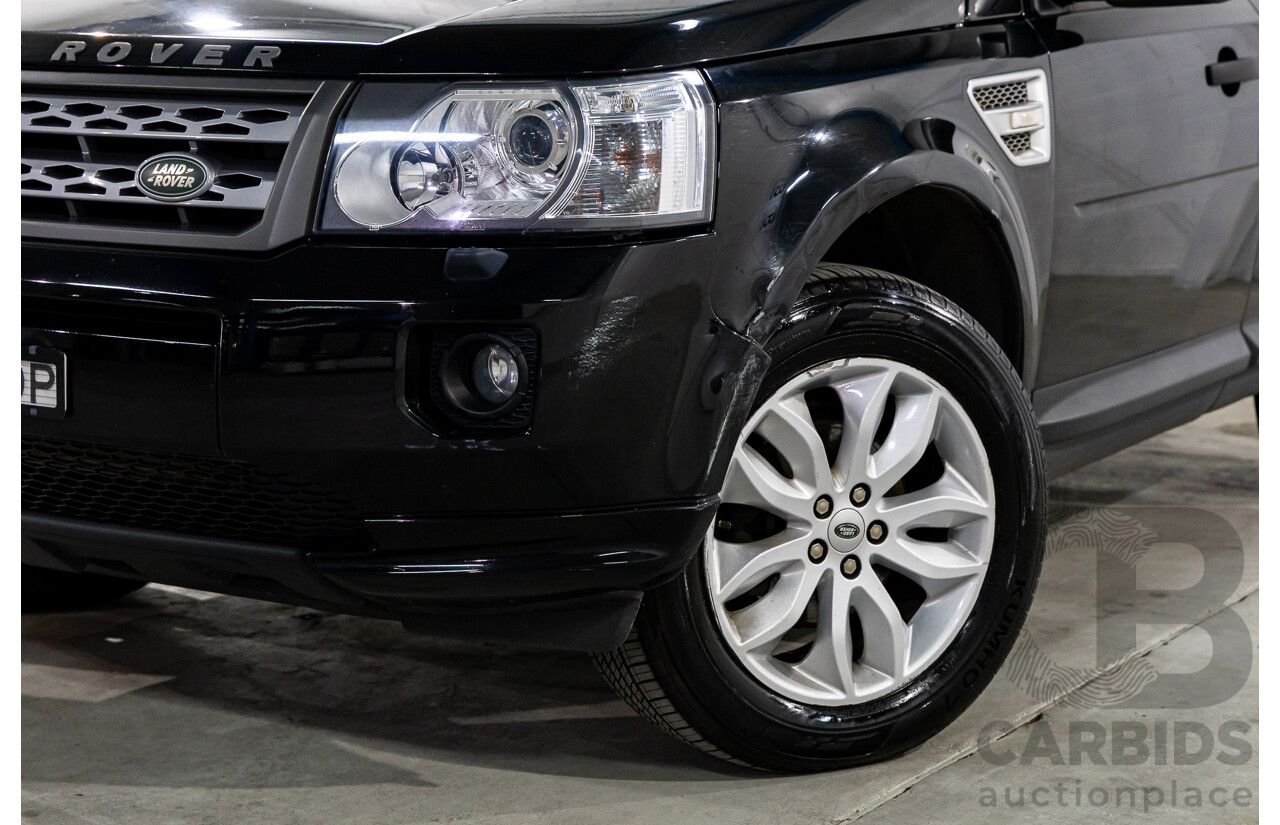 4/2012 Land Rover Freelander 2 XS (4x4) LF MY11 4d Wagon Sumatra Black Metallic Turbo Diesel 2.2L