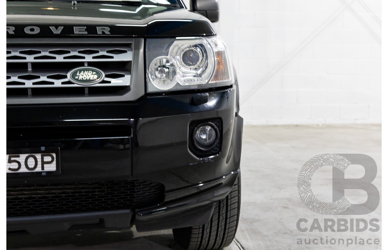 4/2012 Land Rover Freelander 2 XS (4x4) LF MY11 4d Wagon Sumatra Black Metallic Turbo Diesel 2.2L