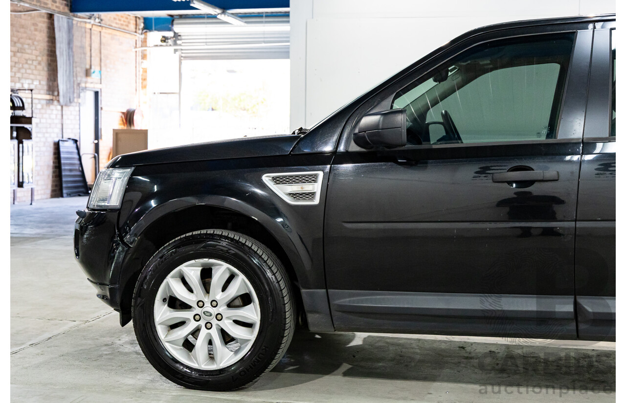 4/2012 Land Rover Freelander 2 XS (4x4) LF MY11 4d Wagon Sumatra Black Metallic Turbo Diesel 2.2L