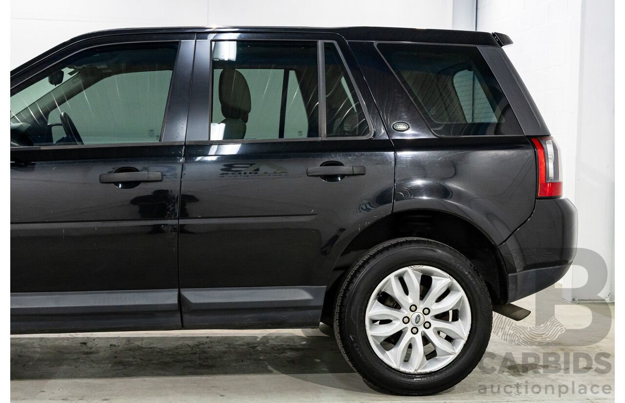 4/2012 Land Rover Freelander 2 XS (4x4) LF MY11 4d Wagon Sumatra Black Metallic Turbo Diesel 2.2L