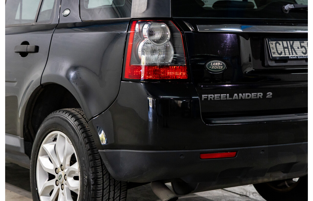 4/2012 Land Rover Freelander 2 XS (4x4) LF MY11 4d Wagon Sumatra Black Metallic Turbo Diesel 2.2L