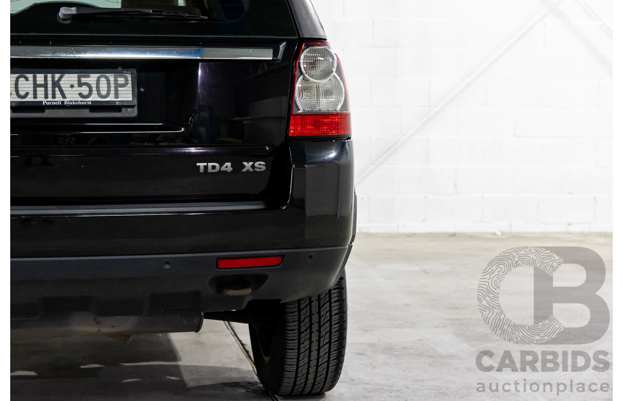 4/2012 Land Rover Freelander 2 XS (4x4) LF MY11 4d Wagon Sumatra Black Metallic Turbo Diesel 2.2L