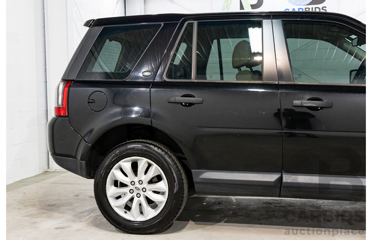 4/2012 Land Rover Freelander 2 XS (4x4) LF MY11 4d Wagon Sumatra Black Metallic Turbo Diesel 2.2L