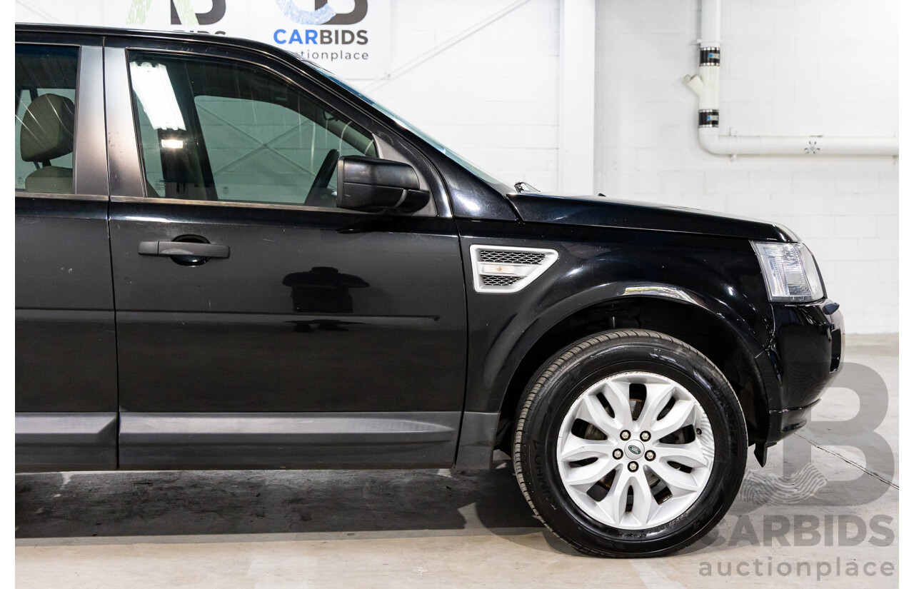 4/2012 Land Rover Freelander 2 XS (4x4) LF MY11 4d Wagon Sumatra Black Metallic Turbo Diesel 2.2L