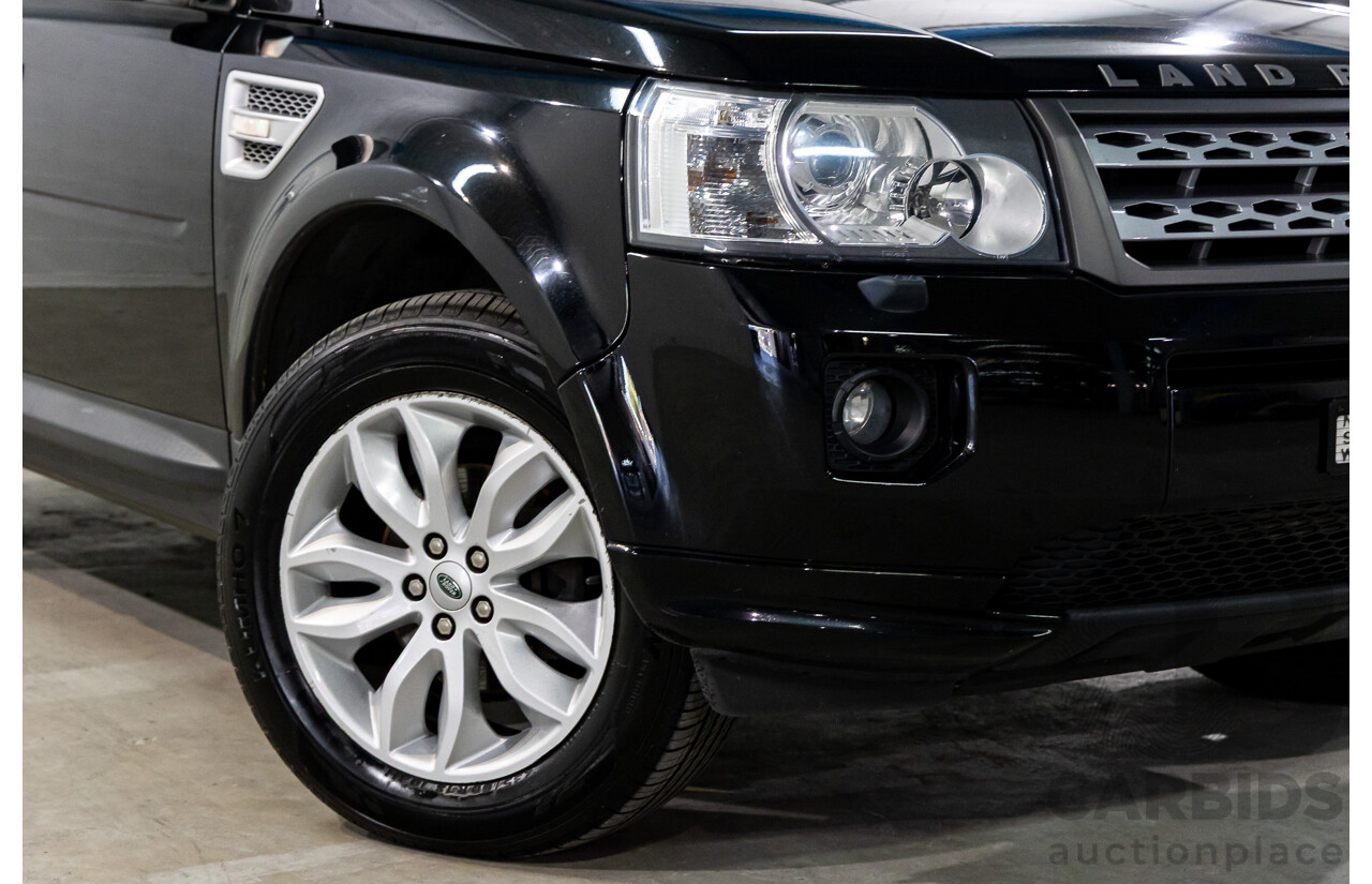 4/2012 Land Rover Freelander 2 XS (4x4) LF MY11 4d Wagon Sumatra Black Metallic Turbo Diesel 2.2L