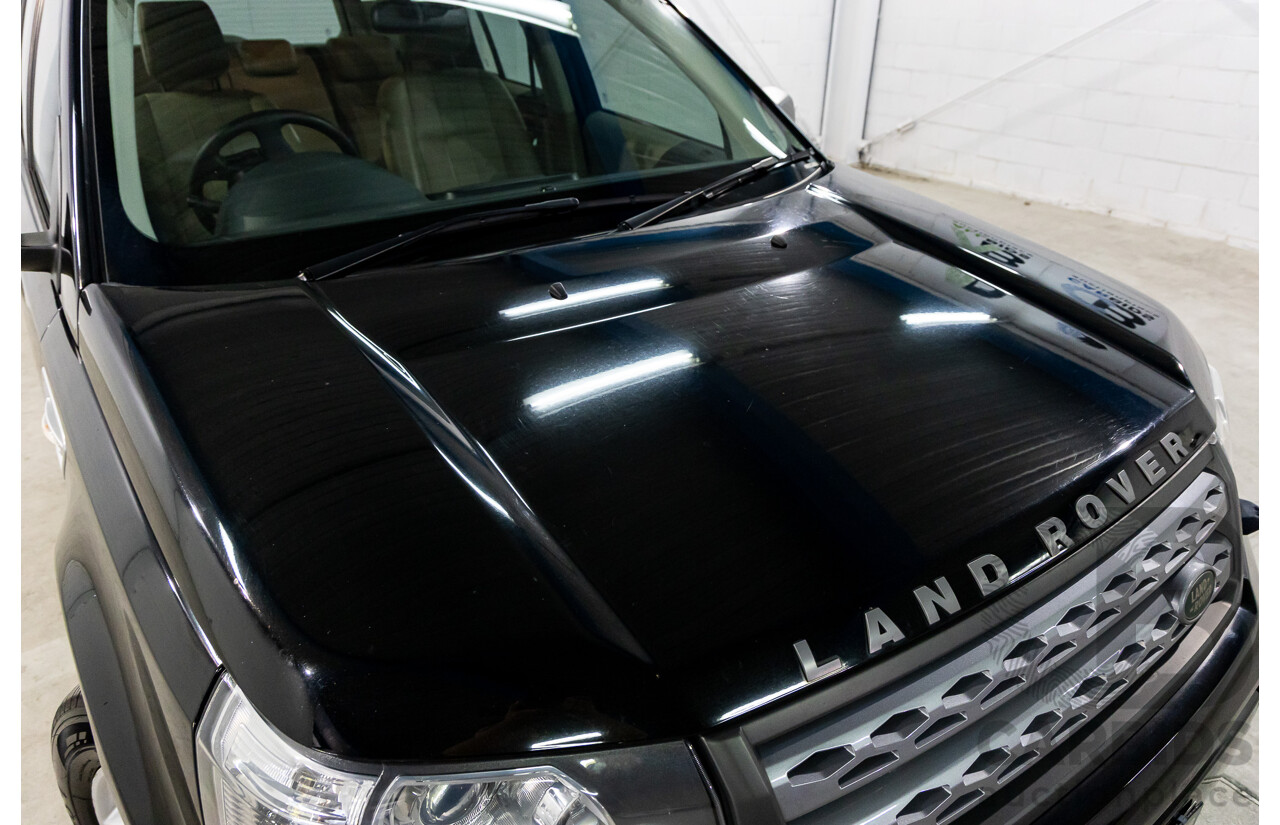 4/2012 Land Rover Freelander 2 XS (4x4) LF MY11 4d Wagon Sumatra Black Metallic Turbo Diesel 2.2L