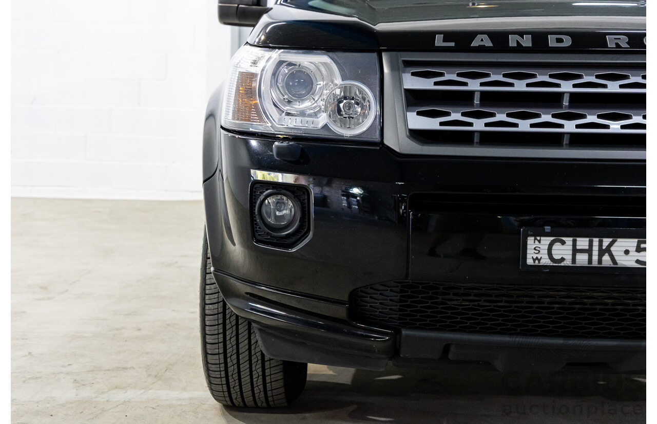 4/2012 Land Rover Freelander 2 XS (4x4) LF MY11 4d Wagon Sumatra Black Metallic Turbo Diesel 2.2L