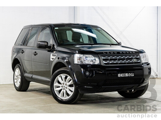 4/2012 Land Rover Freelander 2 XS (4x4) LF MY11 4d Wagon Sumatra Black Metallic Turbo Diesel 2.2L