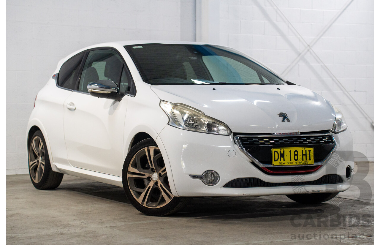 8/2013 Peugeot 208 GTi 3d Hatchback Bianca White Turbo 1.6L