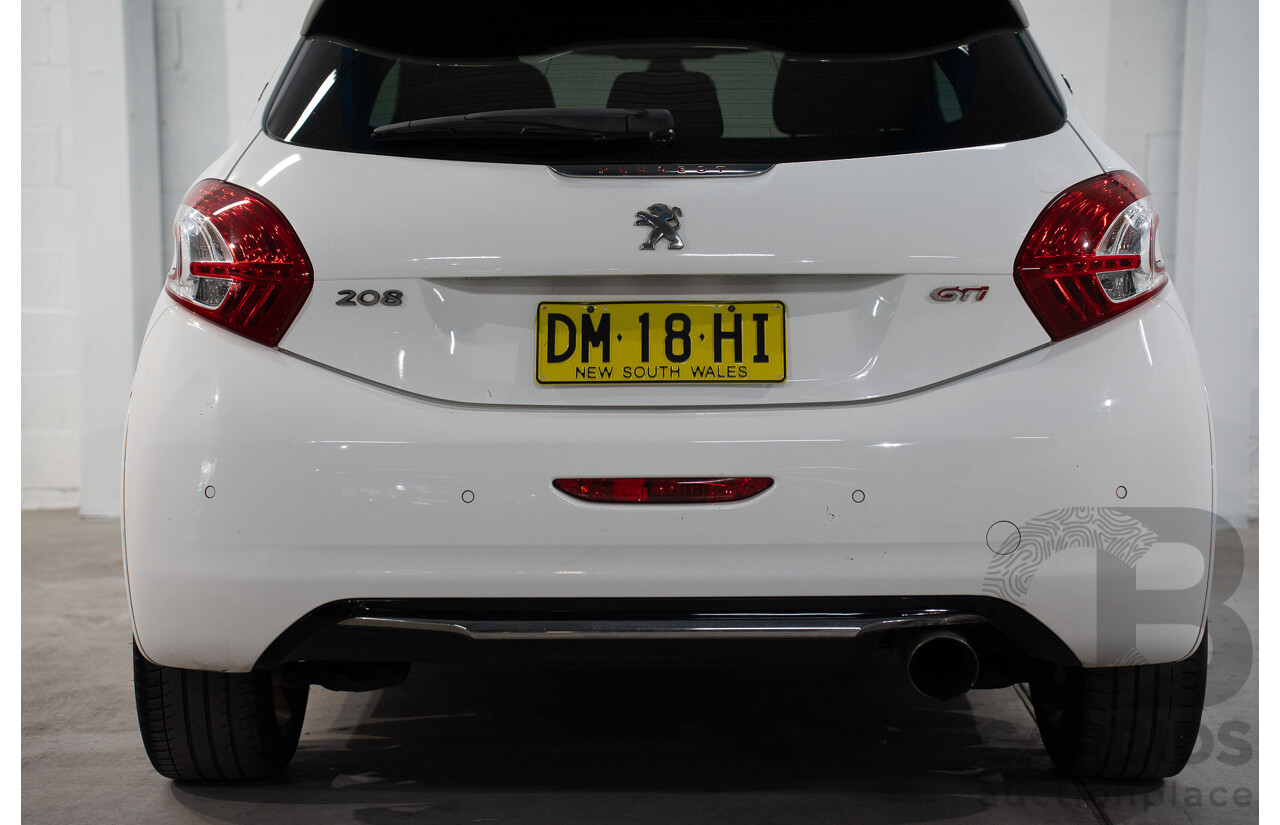 8/2013 Peugeot 208 GTi 3d Hatchback Bianca White Turbo 1.6L