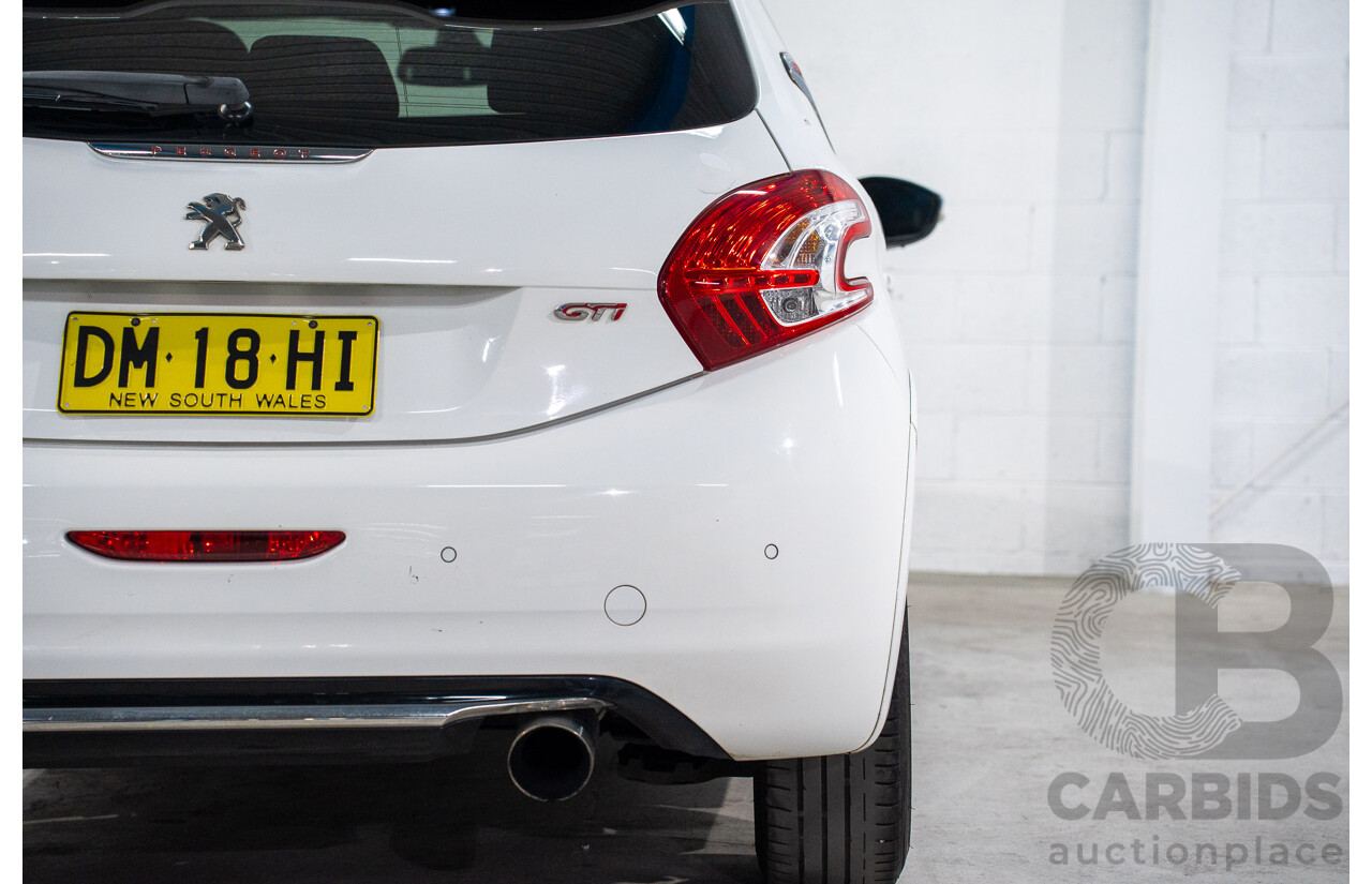 8/2013 Peugeot 208 GTi 3d Hatchback Bianca White Turbo 1.6L