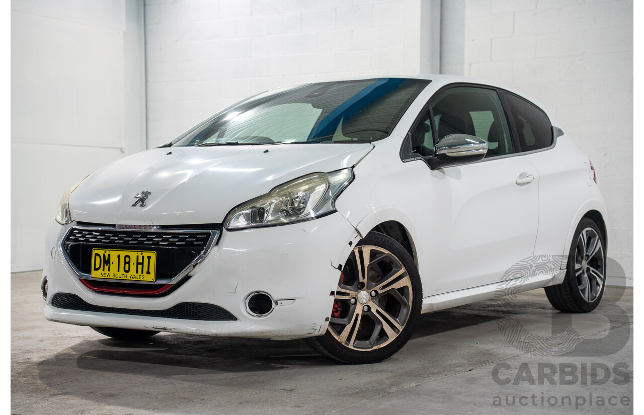 8/2013 Peugeot 208 GTi 3d Hatchback Bianca White Turbo 1.6L