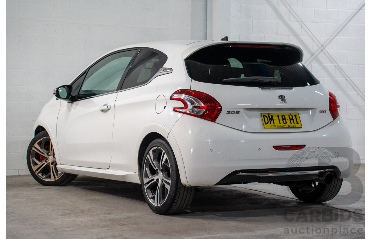 8/2013 Peugeot 208 GTi 3d Hatchback Bianca White Turbo 1.6L