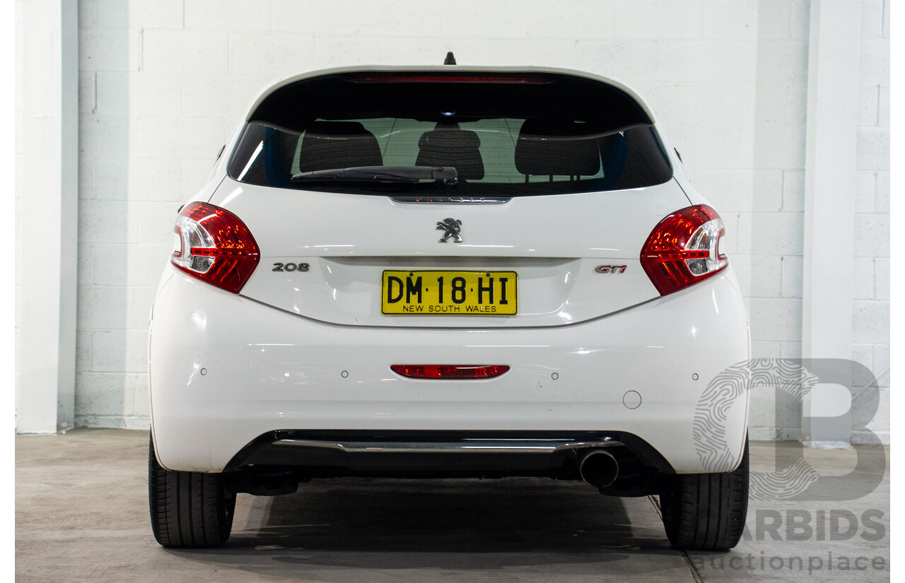 8/2013 Peugeot 208 GTi 3d Hatchback Bianca White Turbo 1.6L