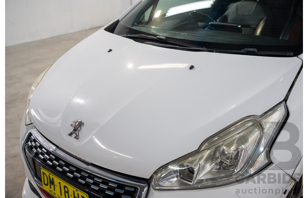 8/2013 Peugeot 208 GTi 3d Hatchback Bianca White Turbo 1.6L