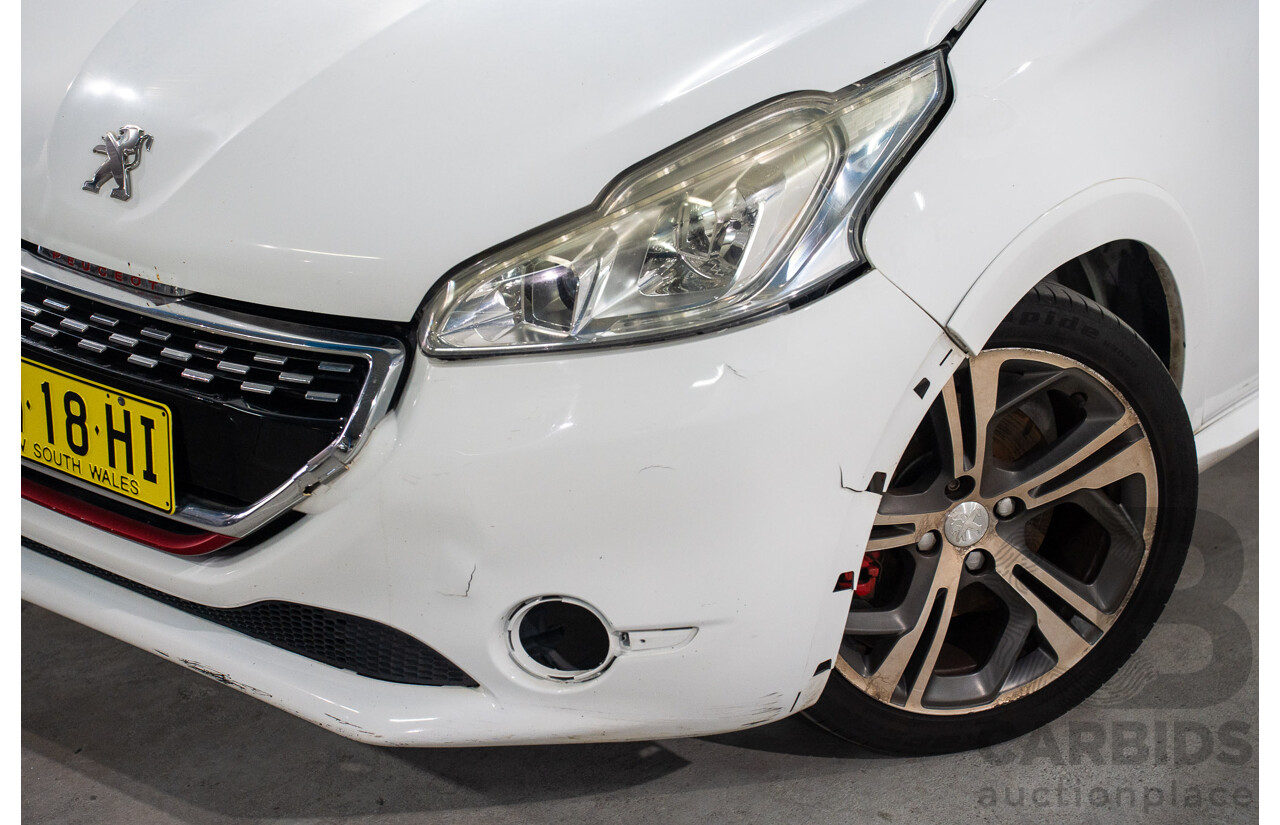 8/2013 Peugeot 208 GTi 3d Hatchback Bianca White Turbo 1.6L