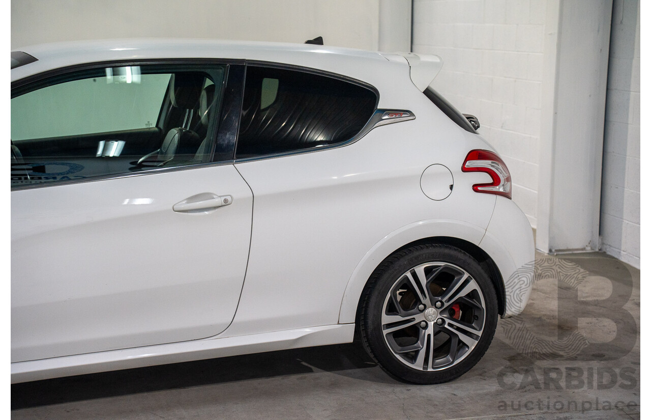 8/2013 Peugeot 208 GTi 3d Hatchback Bianca White Turbo 1.6L