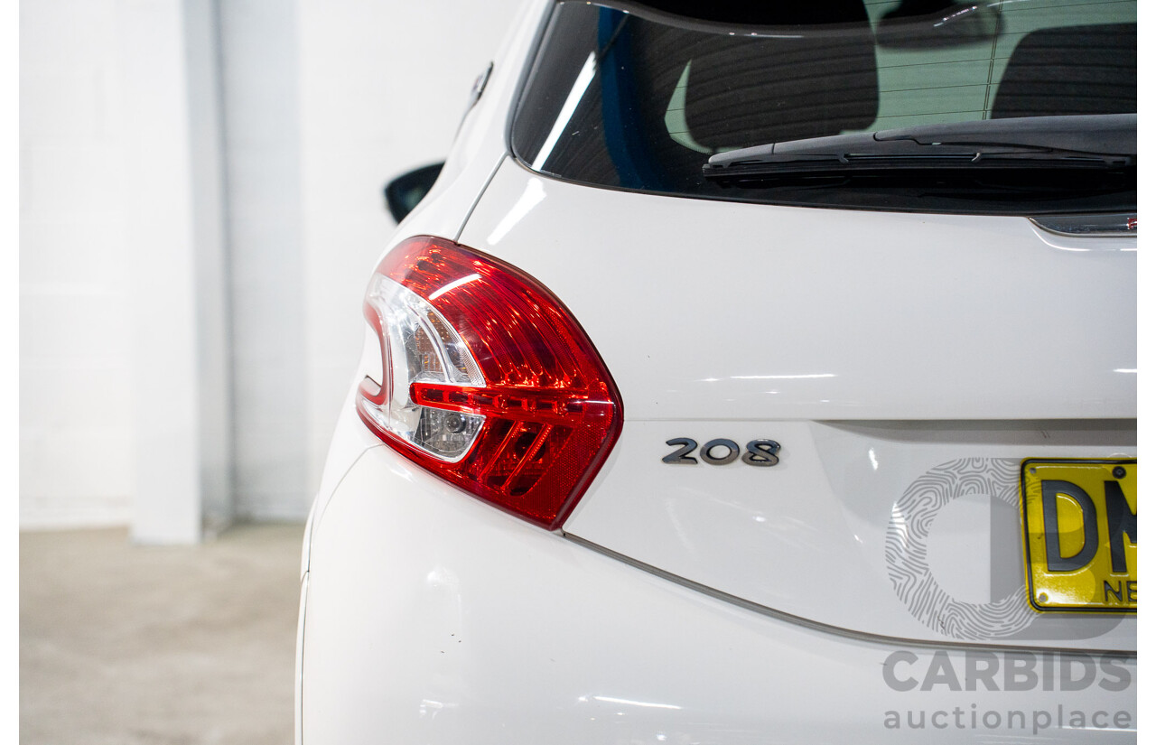 8/2013 Peugeot 208 GTi 3d Hatchback Bianca White Turbo 1.6L