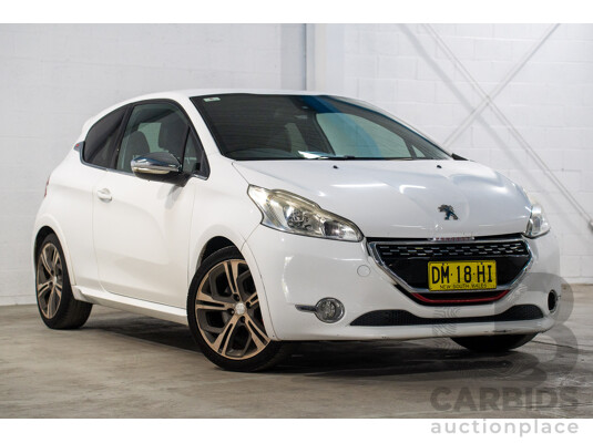 8/2013 Peugeot 208 GTi 3d Hatchback Bianca White Turbo 1.6L