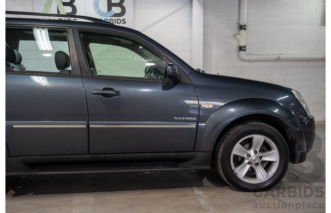 7/2008 Ssangyong Rexton II Rx270 XVT SPR Y200 MY08 4d Wagon Cyber Grey Turbo Diesel 2.7L