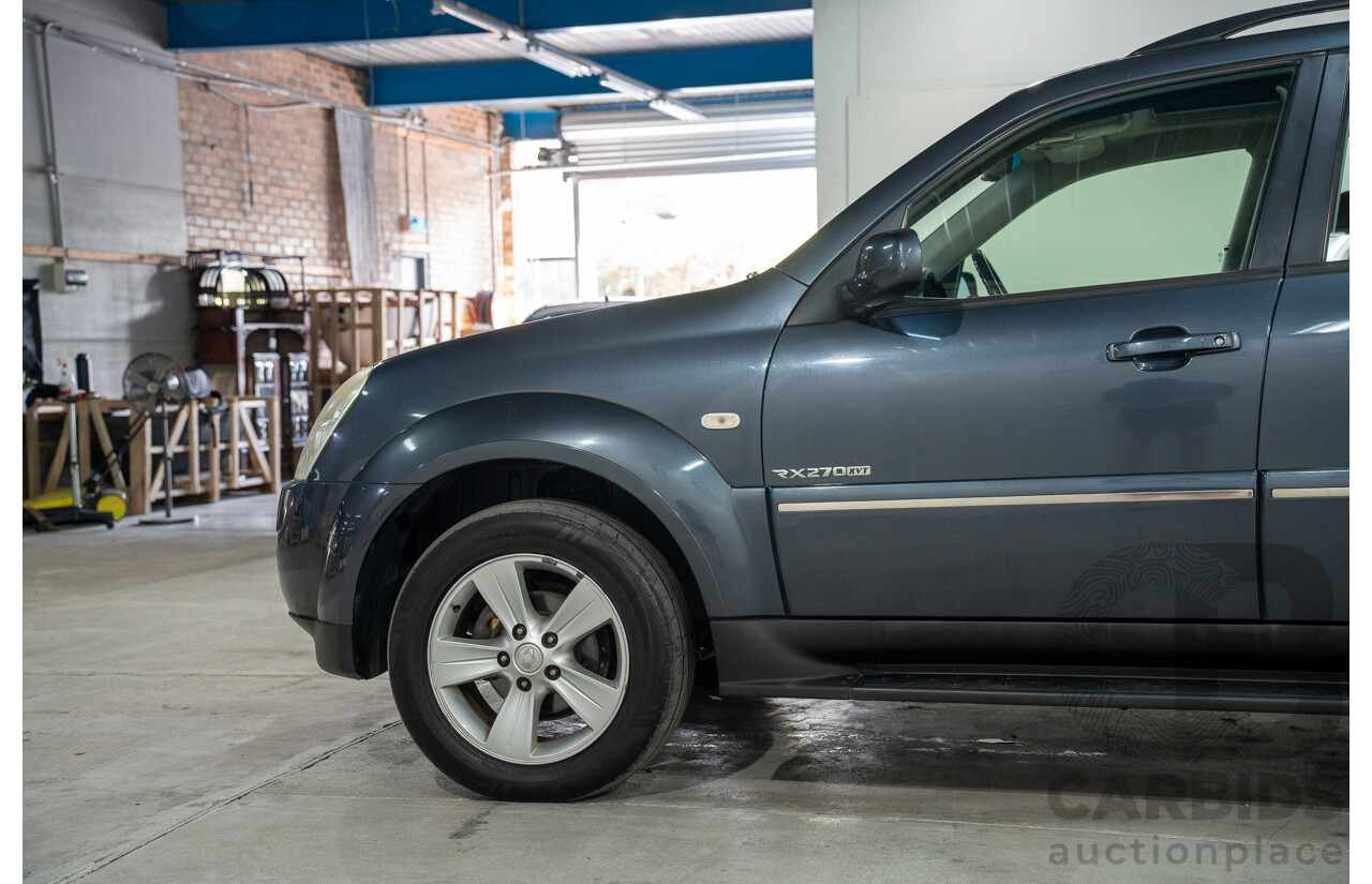 7/2008 Ssangyong Rexton II Rx270 XVT SPR Y200 MY08 4d Wagon Cyber Grey Turbo Diesel 2.7L