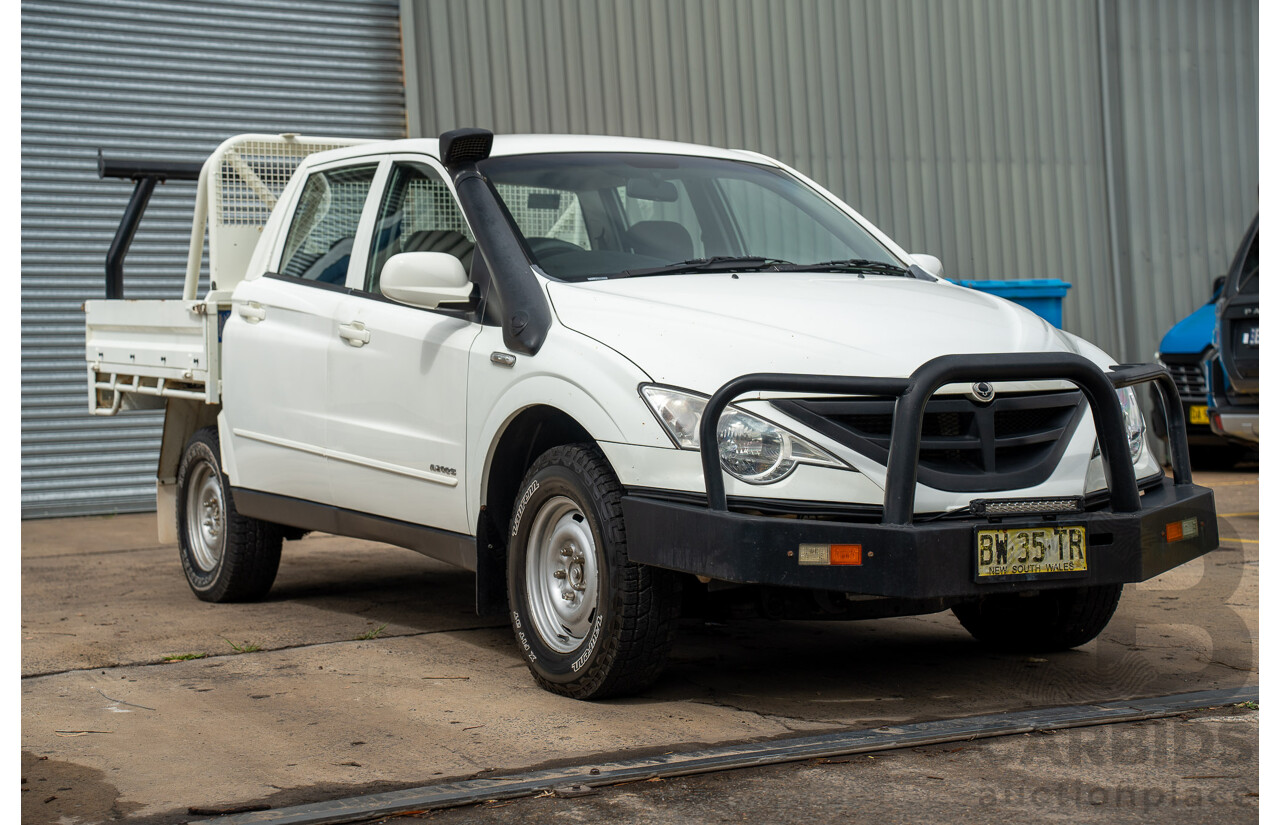 3/2011 Ssangyong Actyon Sports SPR (4x4) Q100 MY08 Double Cab Utility White 2.0L