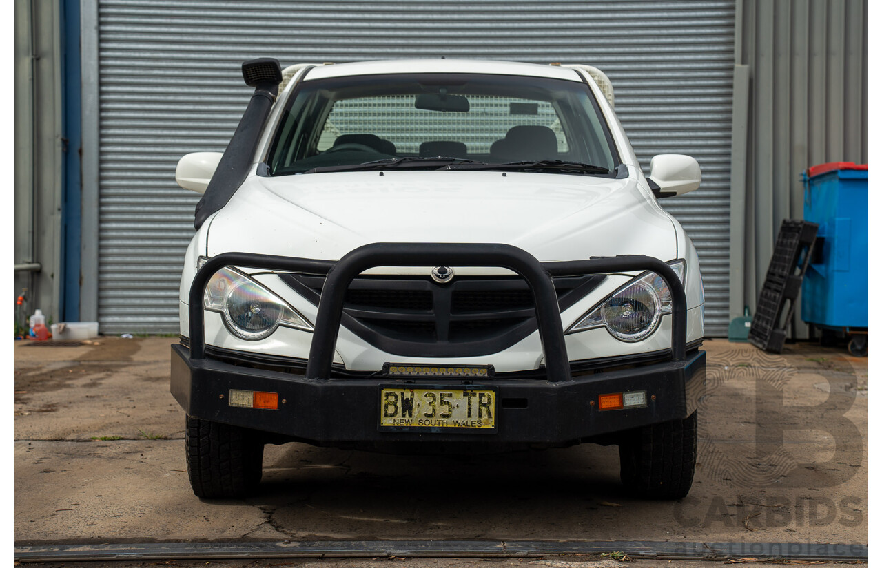 3/2011 Ssangyong Actyon Sports SPR (4x4) Q100 MY08 Double Cab Utility White 2.0L