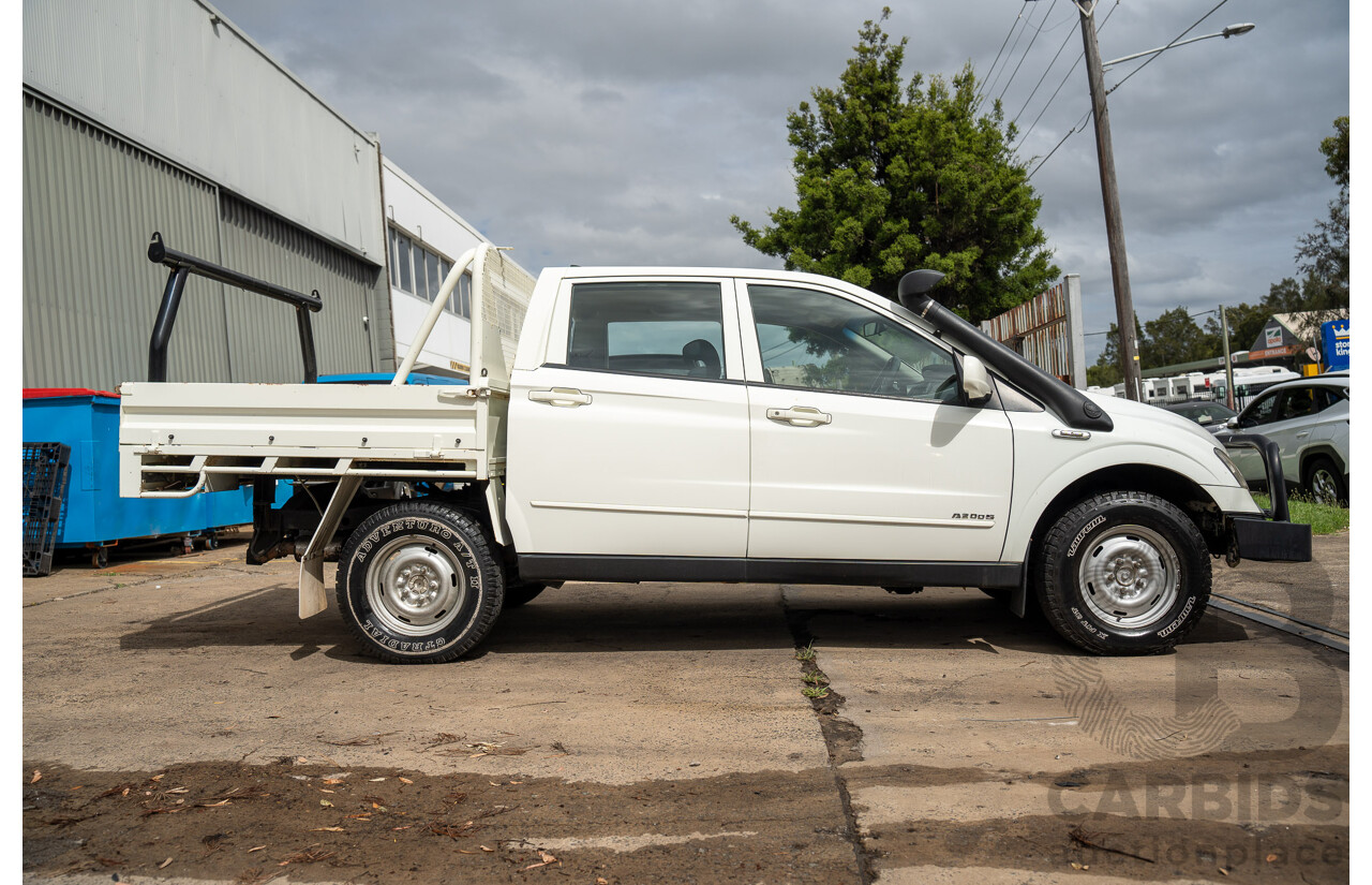 3/2011 Ssangyong Actyon Sports SPR (4x4) Q100 MY08 Double Cab Utility White 2.0L