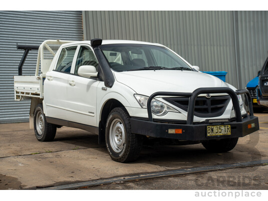 3/2011 Ssangyong Actyon Sports SPR (4x4) Q100 MY08 Double Cab Utility White 2.0L