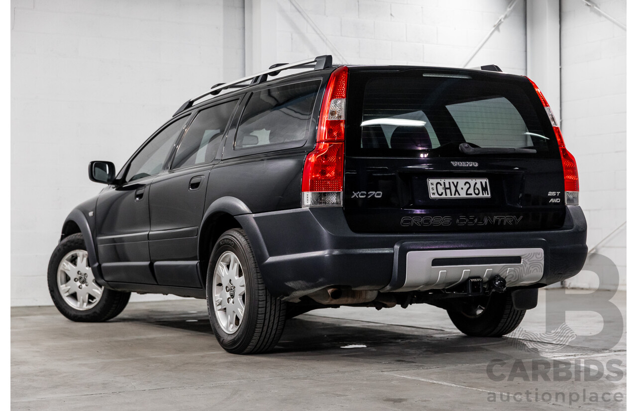 8/2005 Volvo XC70 SE (AWD) MY06 4d Wagon Black Stone Turbo 2.5L