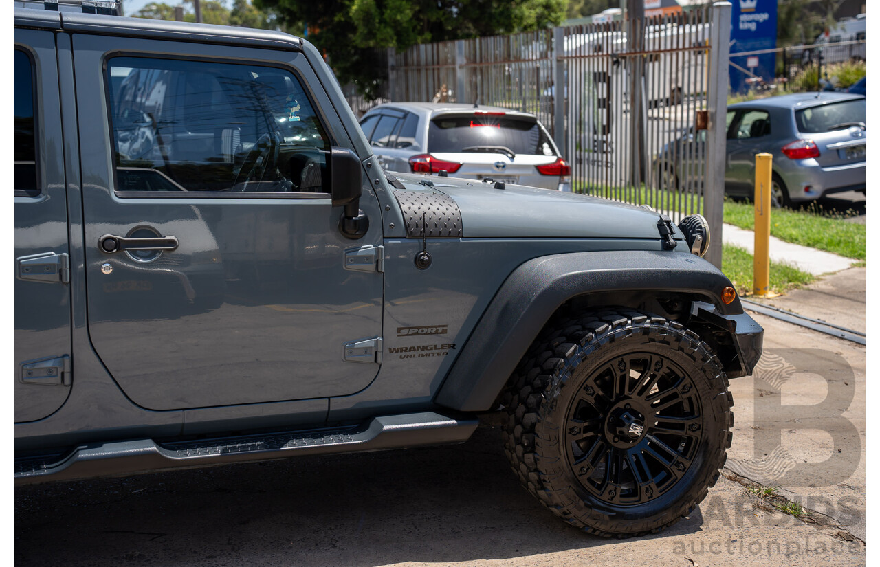 4/2014 Jeep Wrangler Unlimited Sport (4x4) JK MY13 4d Hardtop Anvil Grey V6 3.6L