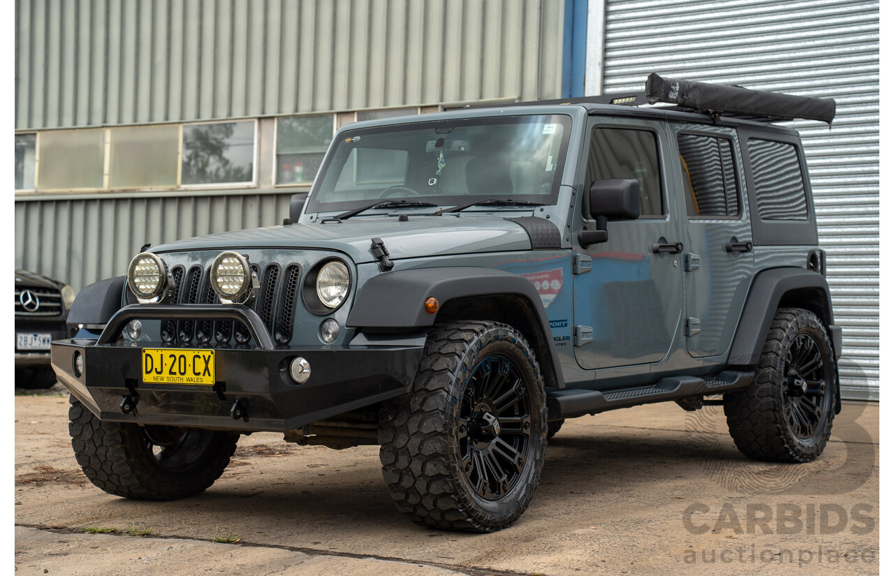 4/2014 Jeep Wrangler Unlimited Sport (4x4) JK MY13 4d Hardtop Anvil Grey V6 3.6L