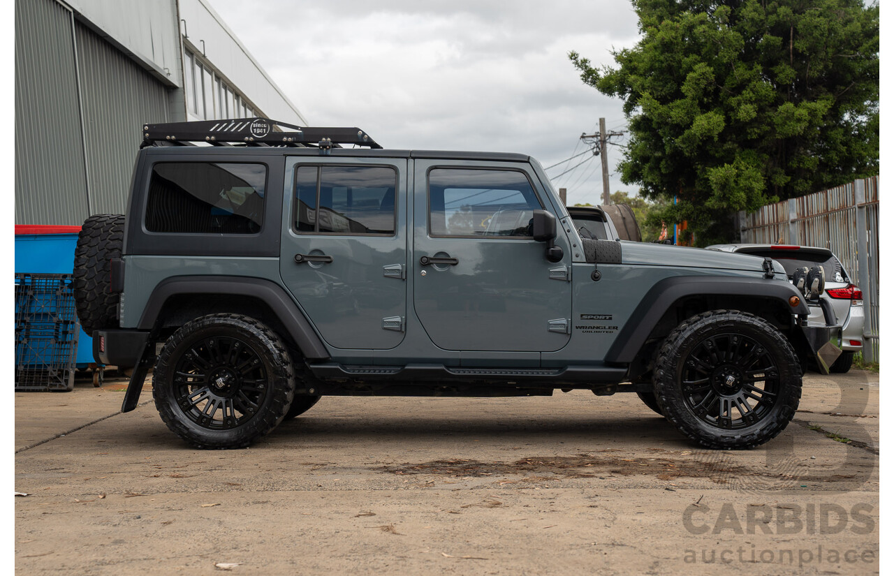 4/2014 Jeep Wrangler Unlimited Sport (4x4) JK MY13 4d Hardtop Anvil Grey V6 3.6L