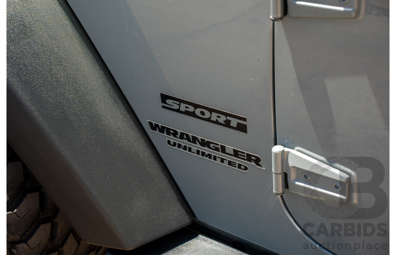 4/2014 Jeep Wrangler Unlimited Sport (4x4) JK MY13 4d Hardtop Anvil Grey V6 3.6L
