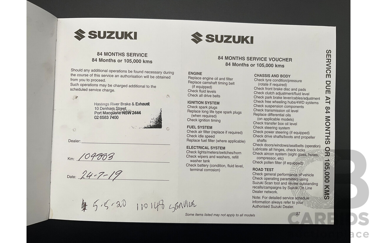 5/2009 Suzuki Grand Vitara (4x4) JT MY08 UPGRADE 4d Wagon Grey 1.9L