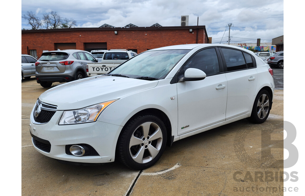 3/2013 Holden Cruze Equipe JH MY14 5d Hatchback White 1.4L