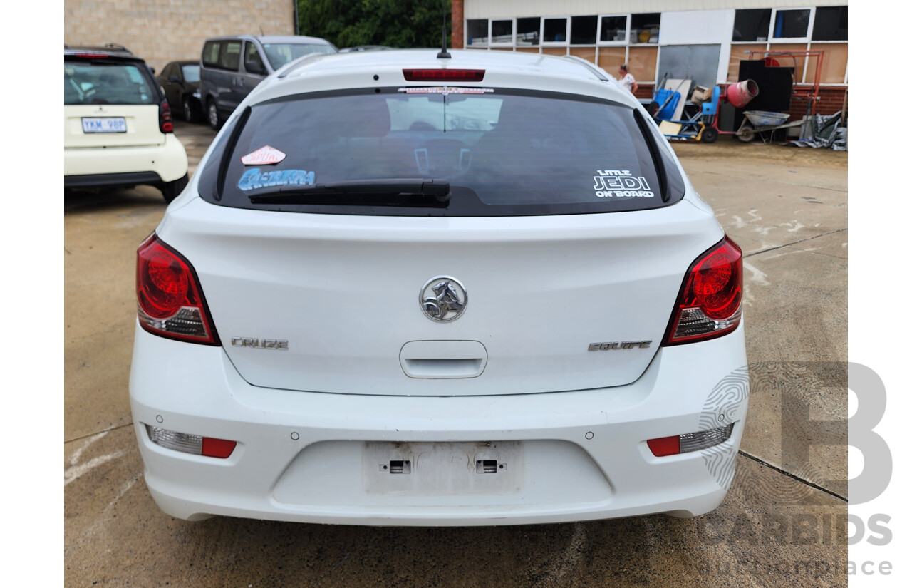 3/2013 Holden Cruze Equipe JH MY14 5d Hatchback White 1.4L