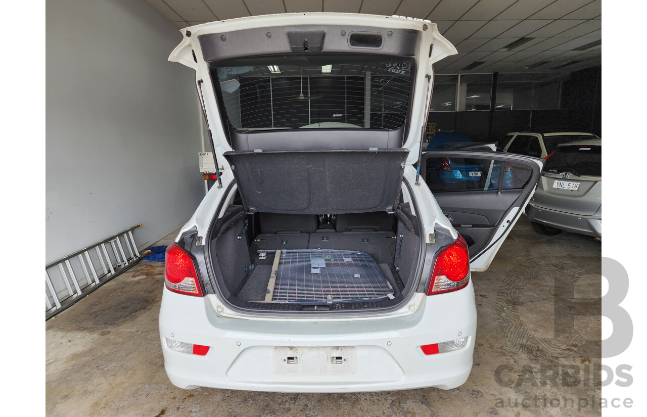 3/2013 Holden Cruze Equipe JH MY14 5d Hatchback White 1.4L