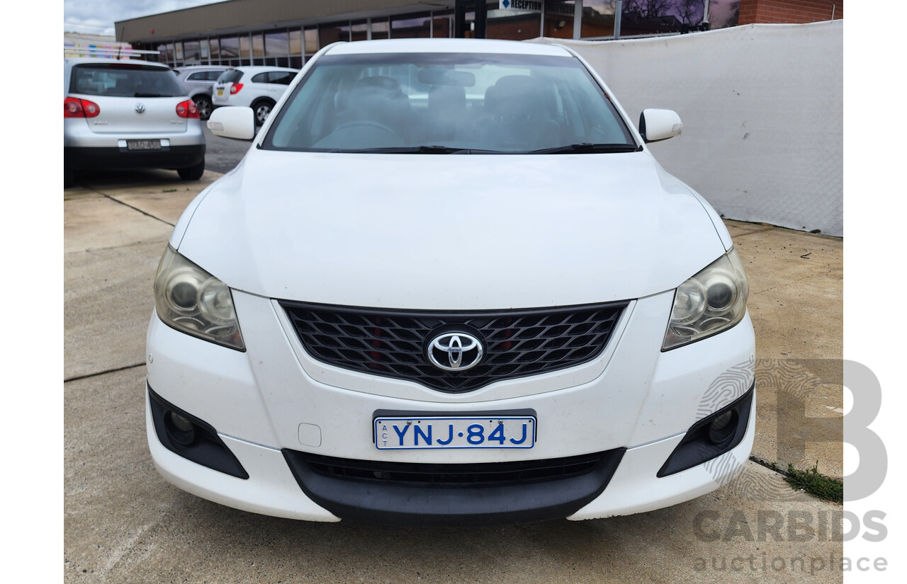 10/2008 Toyota Aurion Sportivo ZR6 GSV40R 4d Sedan White 3.5L