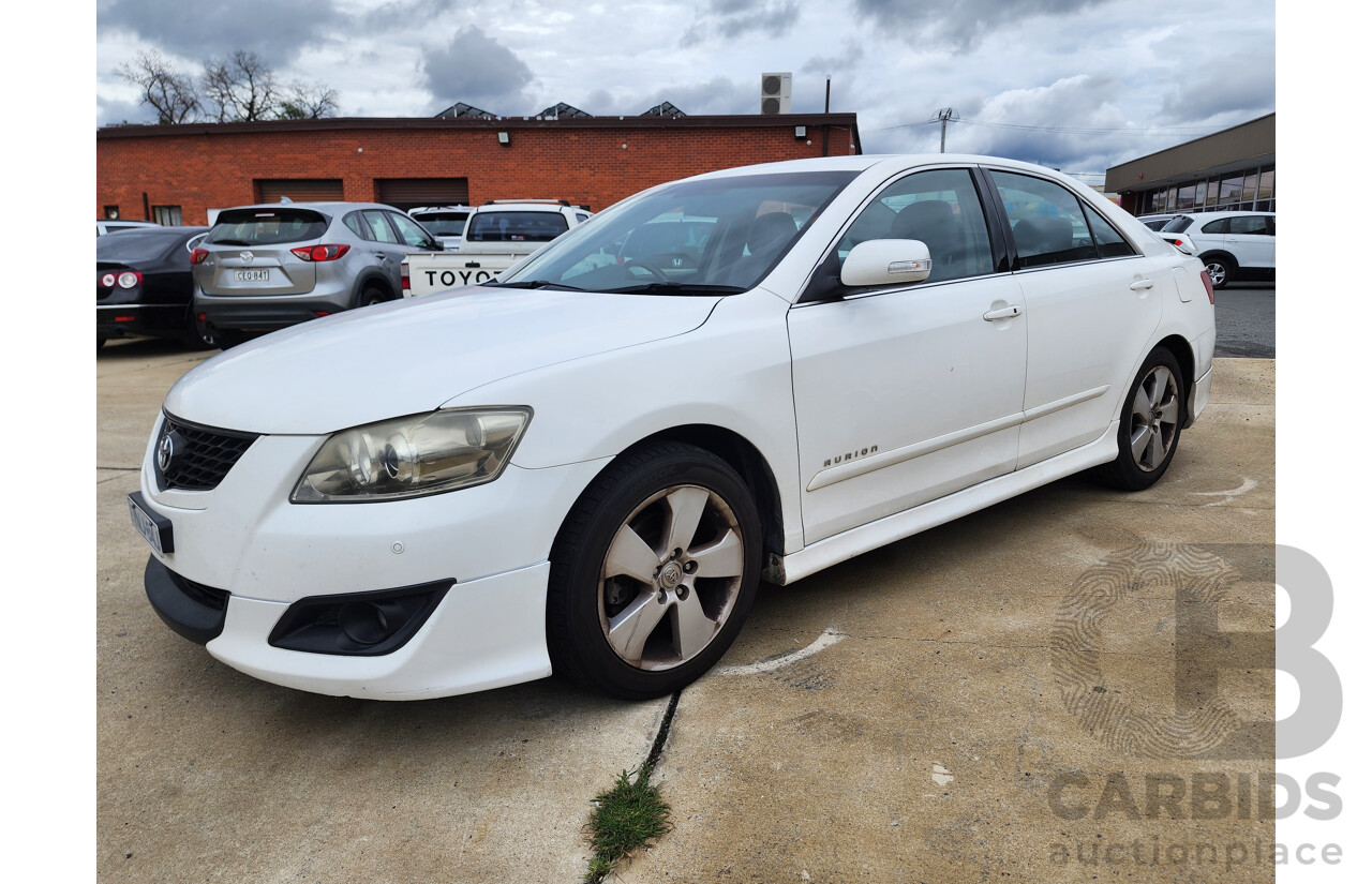 10/2008 Toyota Aurion Sportivo ZR6 GSV40R 4d Sedan White 3.5L