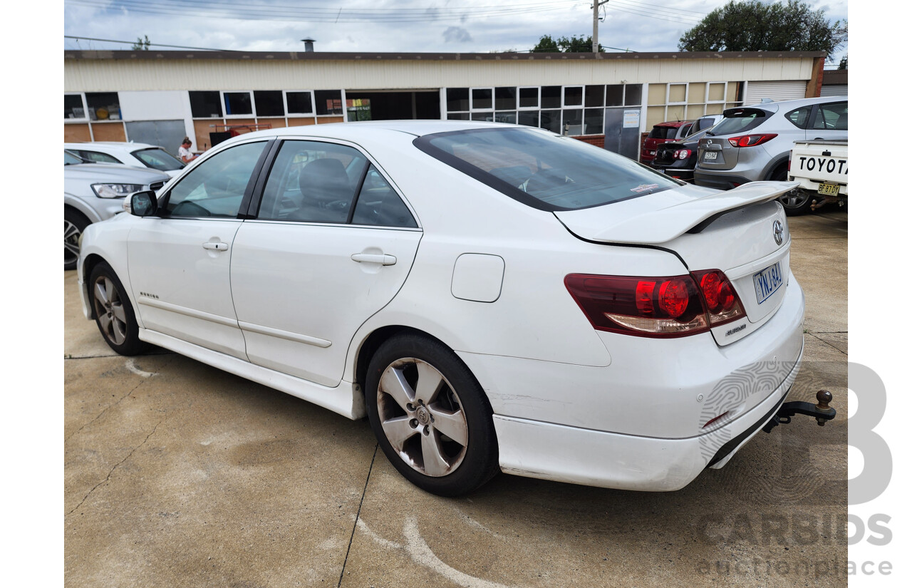 10/2008 Toyota Aurion Sportivo ZR6 GSV40R 4d Sedan White 3.5L