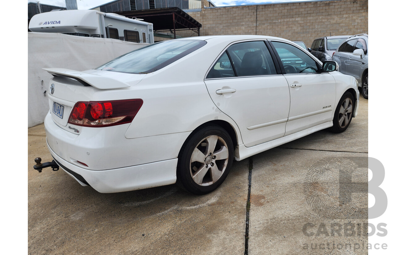 10/2008 Toyota Aurion Sportivo ZR6 GSV40R 4d Sedan White 3.5L