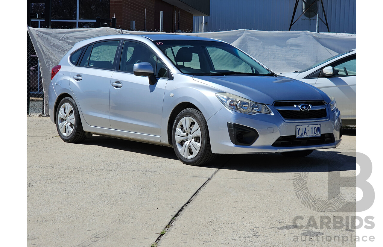 7/2012 Subaru Impreza 2.0i (AWD) MY12 5d Hatchback Silver 2.0L