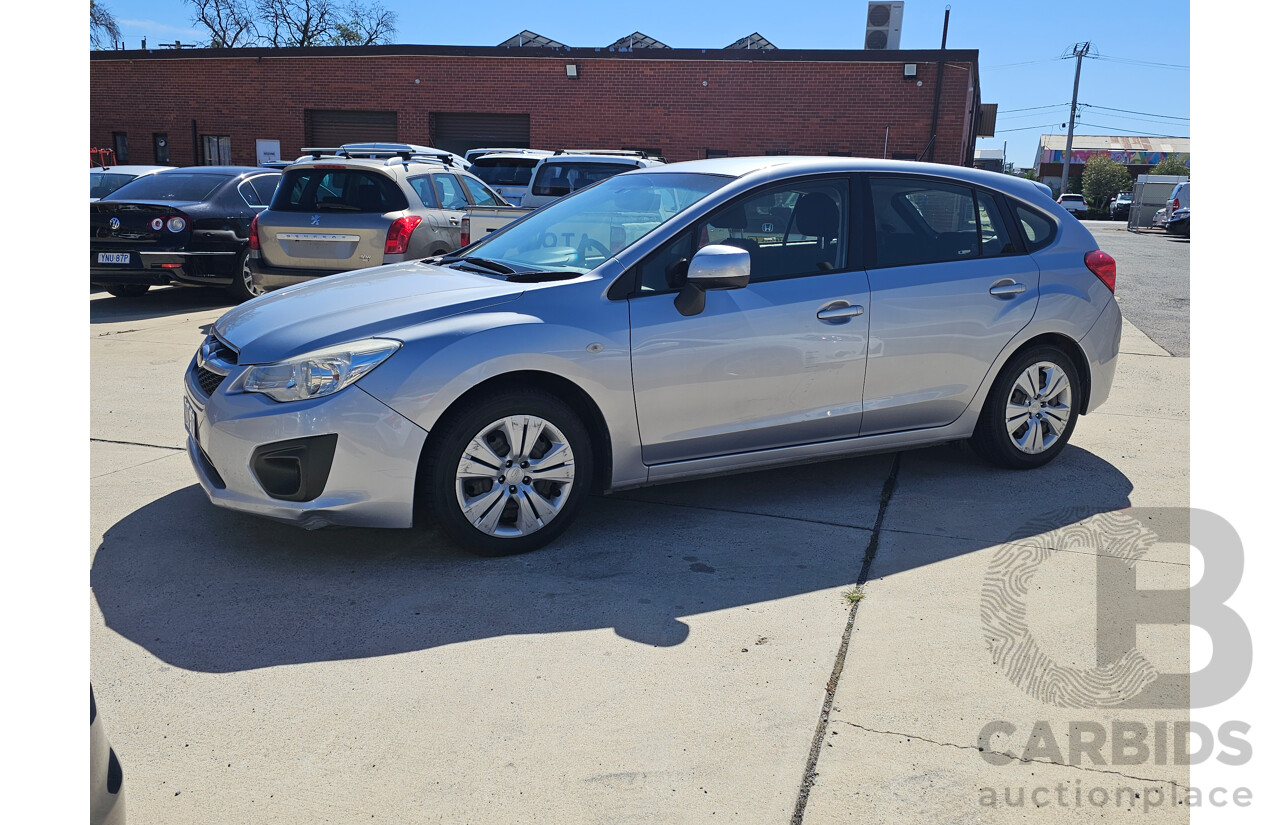 7/2012 Subaru Impreza 2.0i (AWD) MY12 5d Hatchback Silver 2.0L