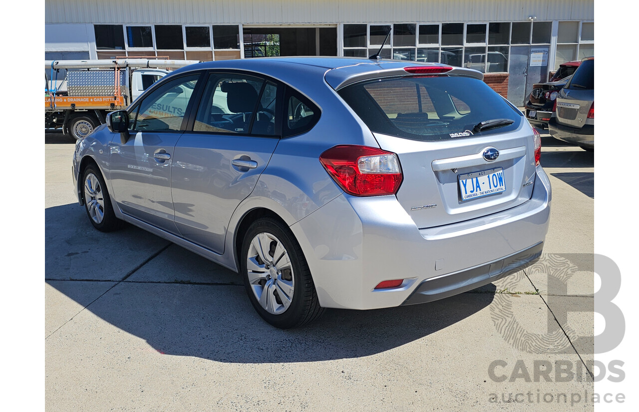 7/2012 Subaru Impreza 2.0i (AWD) MY12 5d Hatchback Silver 2.0L