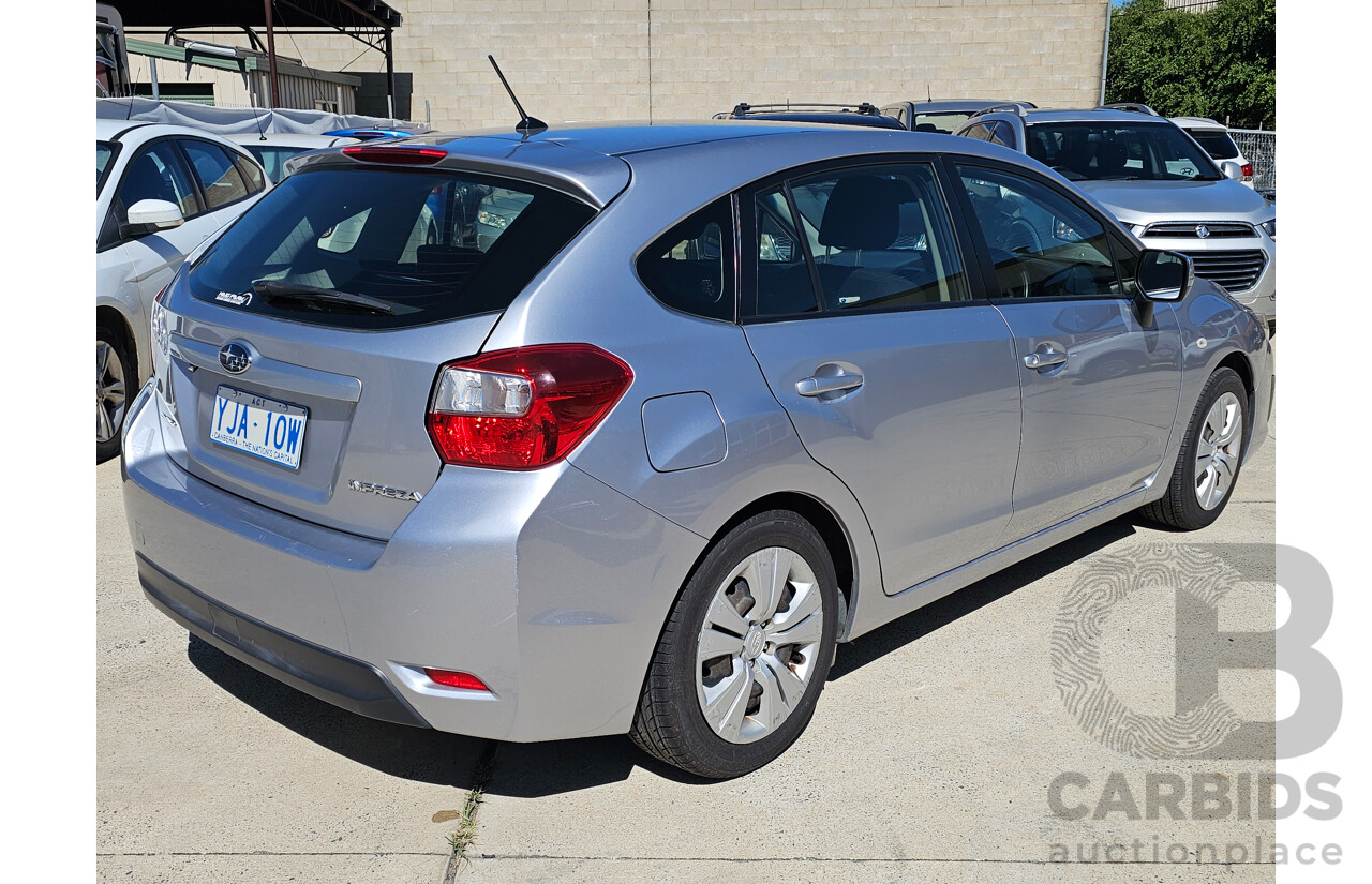 7/2012 Subaru Impreza 2.0i (AWD) MY12 5d Hatchback Silver 2.0L