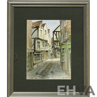 Colin Williamson, (20th Century, British), York; the Shambles, York; Hutton-Le-Hole, Yorkshire; Watendlath & Swaledale, Collection of Five Quality Prints of Original Watercolours, 31 x 26 cm (frames) (5)