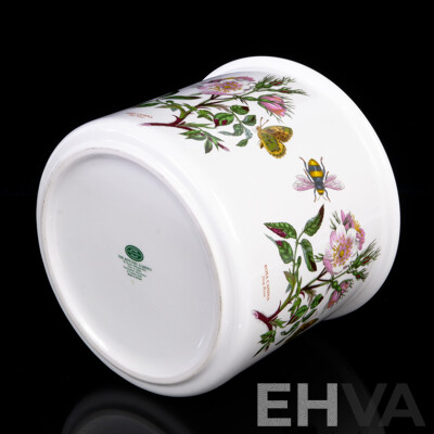 Large Portmeirion Jardiniere in Botanic Garden Series Designed by Susan Ellis Williams in Dog Rose Pattern