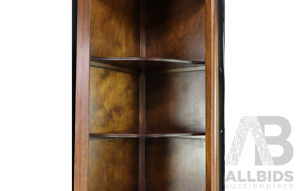 Reproduction Serpentine Front Corner Cabinet